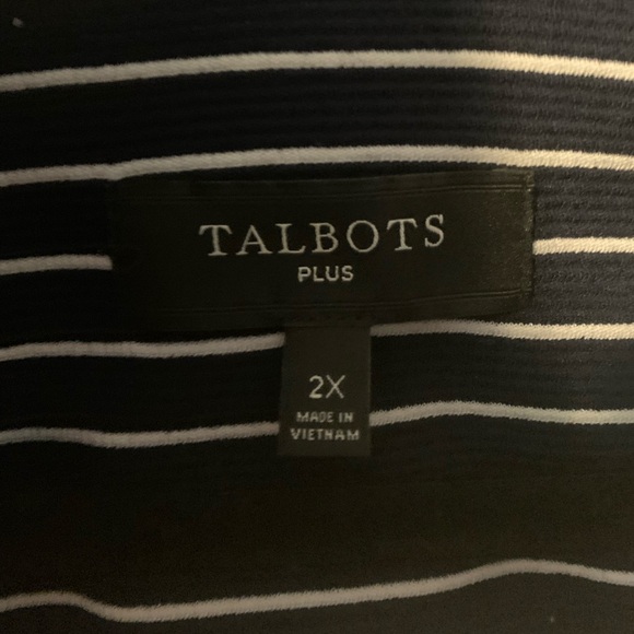 NWOT-Talbots women’s 2X striped jacket - Picture 5 of 8